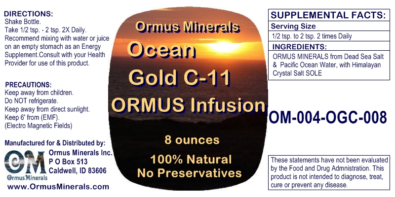 Ormus Minerals Gold C-11 Infusion