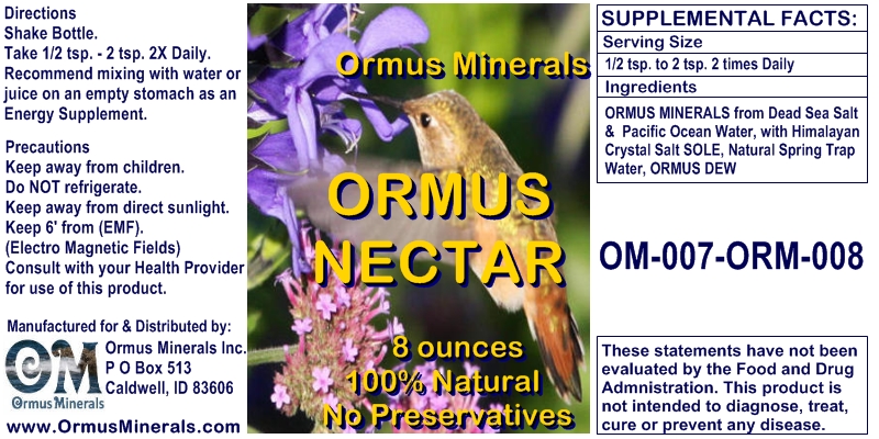 Ormus Minerals Ormus Nectar